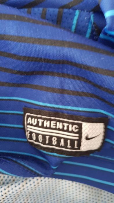 Nike Dri-Fit niebieski t-shirt sportowy w paski