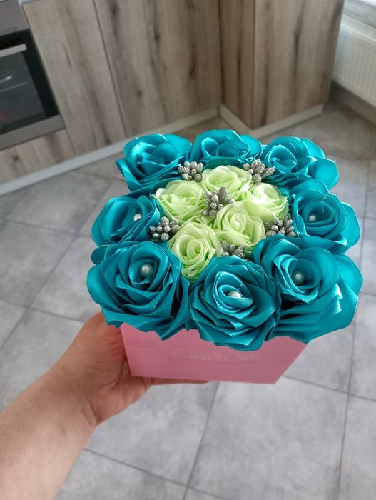 Букети з атласної стрічки