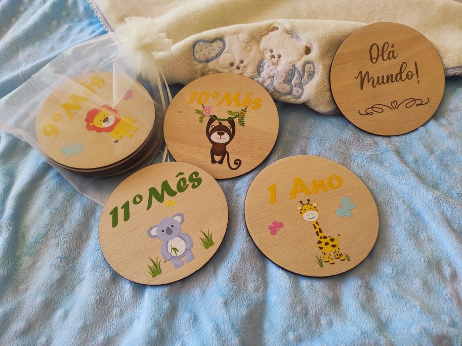Babyshower / placas crescimento bebê