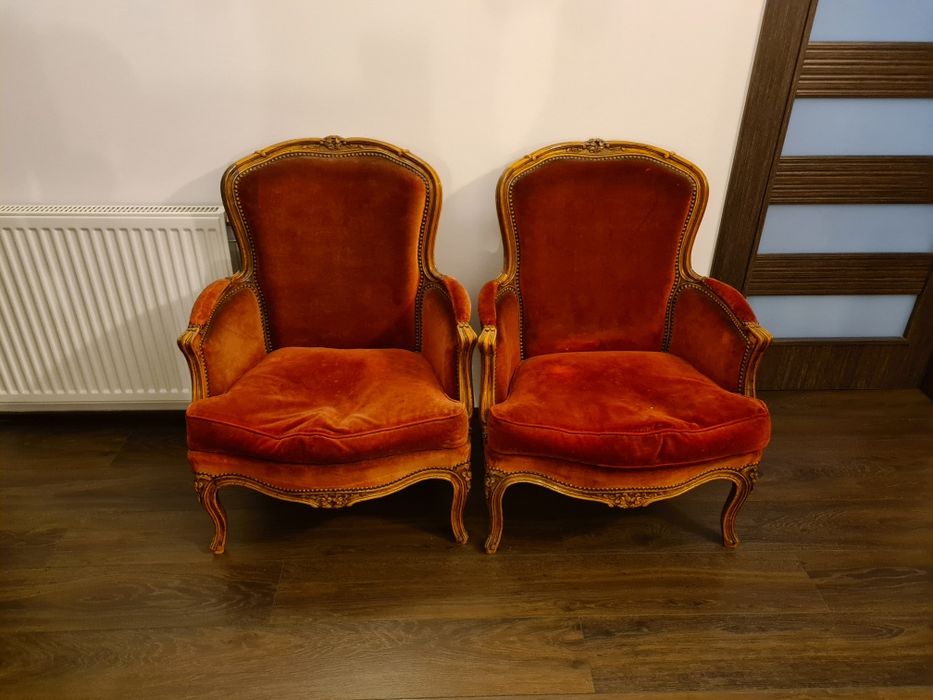 Stylowe antyczne fotele komplet stan bardzo dobry