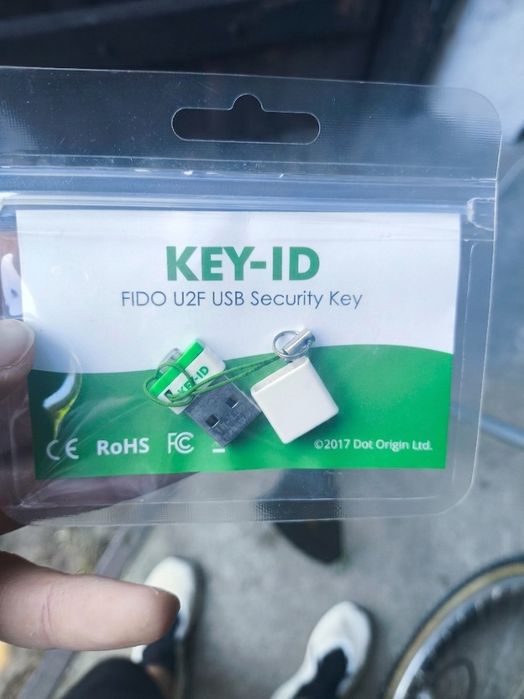 Sprzętowy Klucz Bezpieczeństwa USB U2F FIDO – KEY-ID (Nowy)