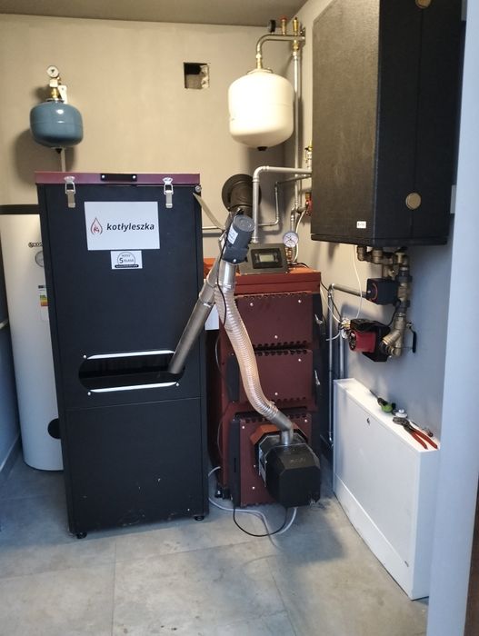 Usługi hydrauliczne montaż kotłów C.O. dwupaliwowych ekogroszek/pellet