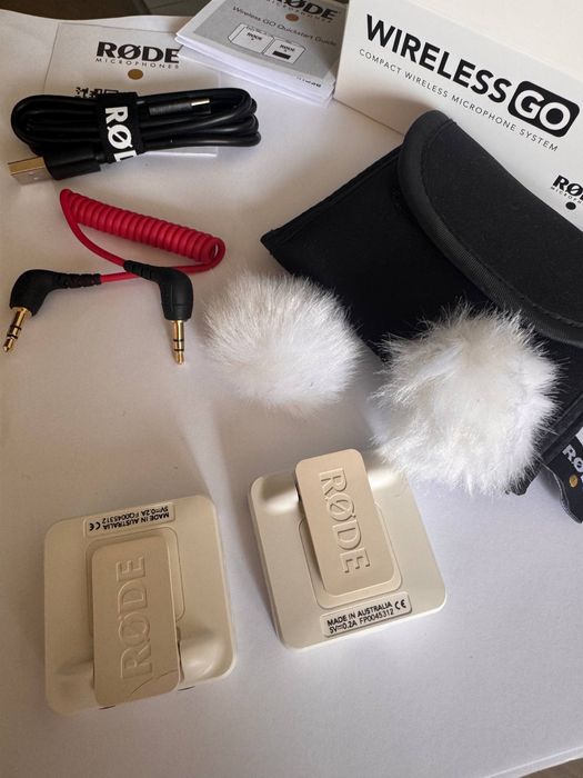Мікрофон бездротовий RODE Wireless GO White оригінал комплект