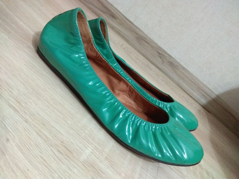 37,5 Lanvin Skórzane baleriny OKAZJA