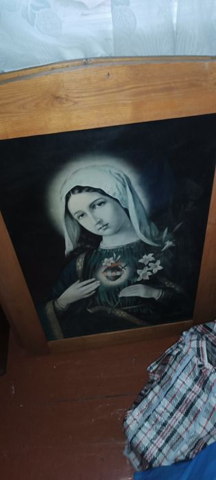 Ікона велика в дерев'яній основі