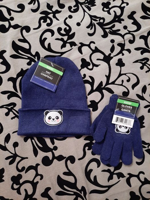 шапка перчатки набор