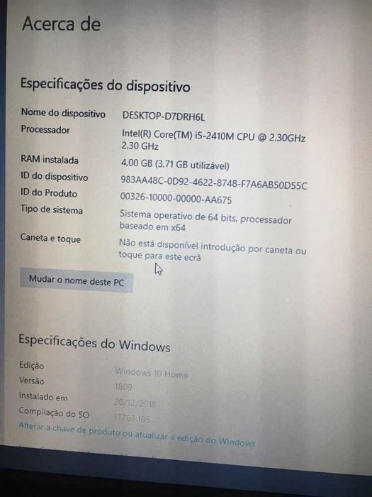 Portátil Samsung