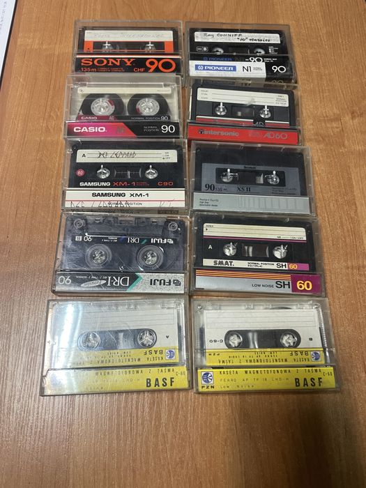 Zestaw kaset magnetofonowych 10 szt