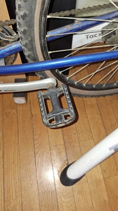 Bicicleta com Smart Trainer instalado