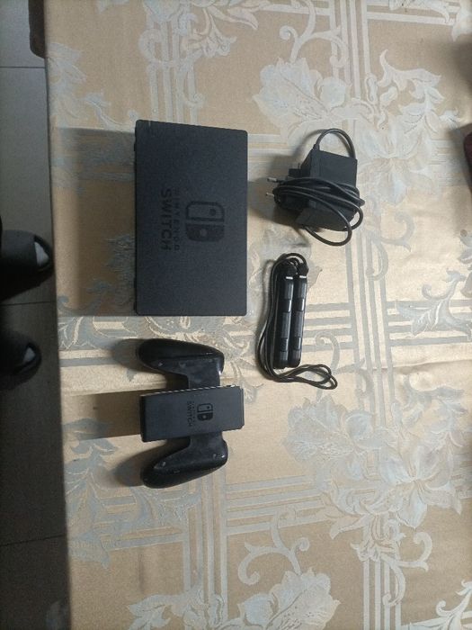 Nintendo switch com equipamento