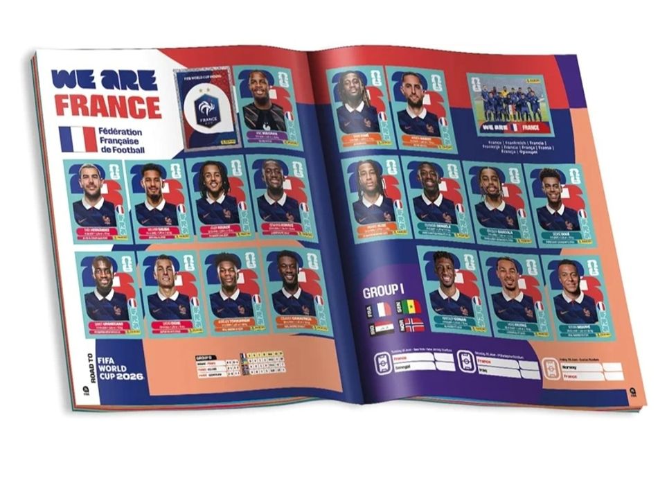 Cardeneta Panini da Copa do Mundo da FIFA 2026, multicolor