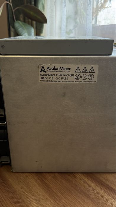 ASIC майнер AvalonMiner 1126 Pro 60TH/s | робочий | Bitcoin майнінг