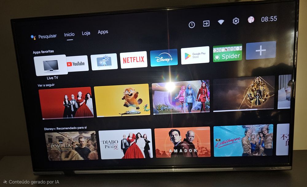 TV Android 4K /  55cm