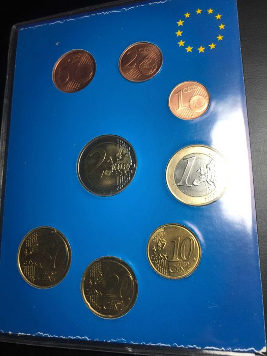 Set Anual Euros Holanda 1999 UNC com Livro