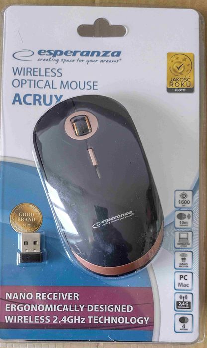 Mysz komputerowa Esperanza ACRUX EM127 bezprzewodowa 2000dpi