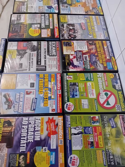 Conjunto de 17 DVDs Informática