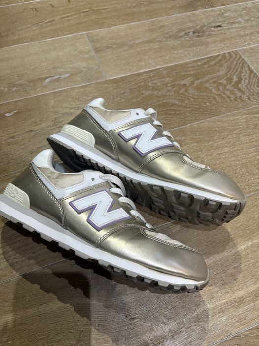 Adidasy new balance biało-złote 38