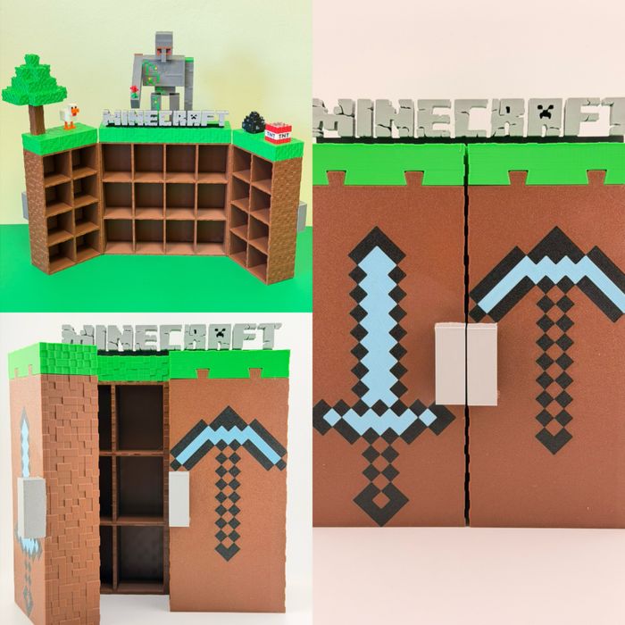 ‼️Різні Полички Підставки Kinder Joy Minecraft Майнкрафт кіндер Будинок