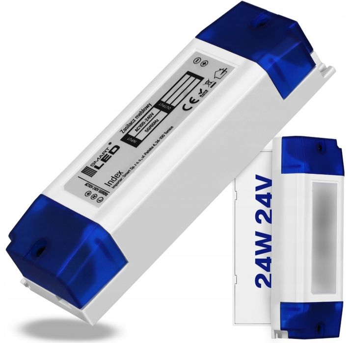 Zasilacz Meblowy 24V 24W 1A Transformator Do Taśma LED Taśmy Modułowy