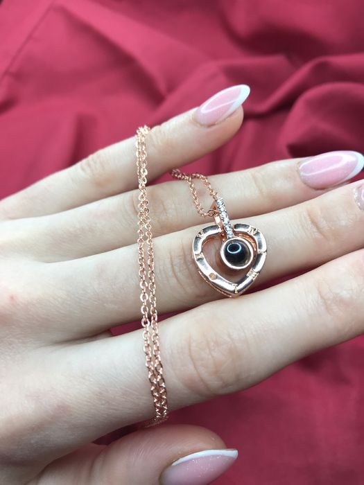 Кулон «Я тебе кохаю» на 100 мовах | Подарунок на 14 лютого