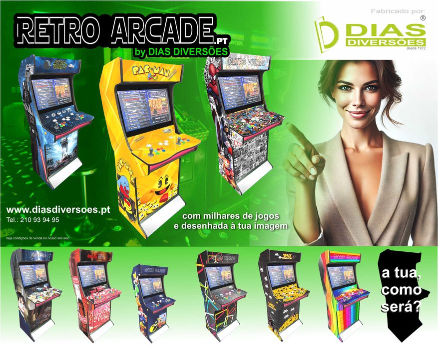 Máquinas "Retro Arcade" (NOVAS)