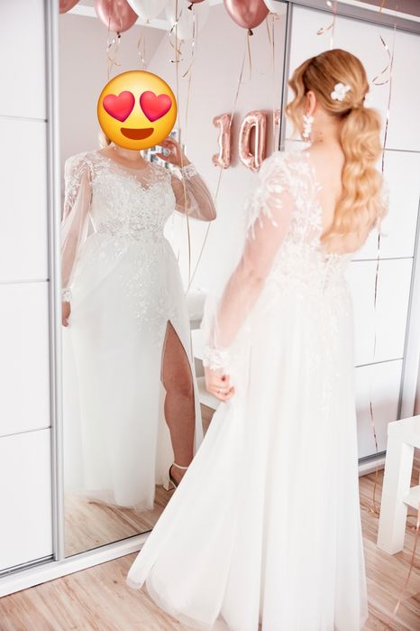Biała suknia ślubna