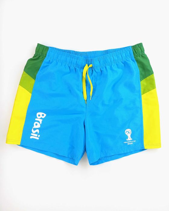 Плавки шорти пляжні для плавання або бігу футбольної тематики Розмір L