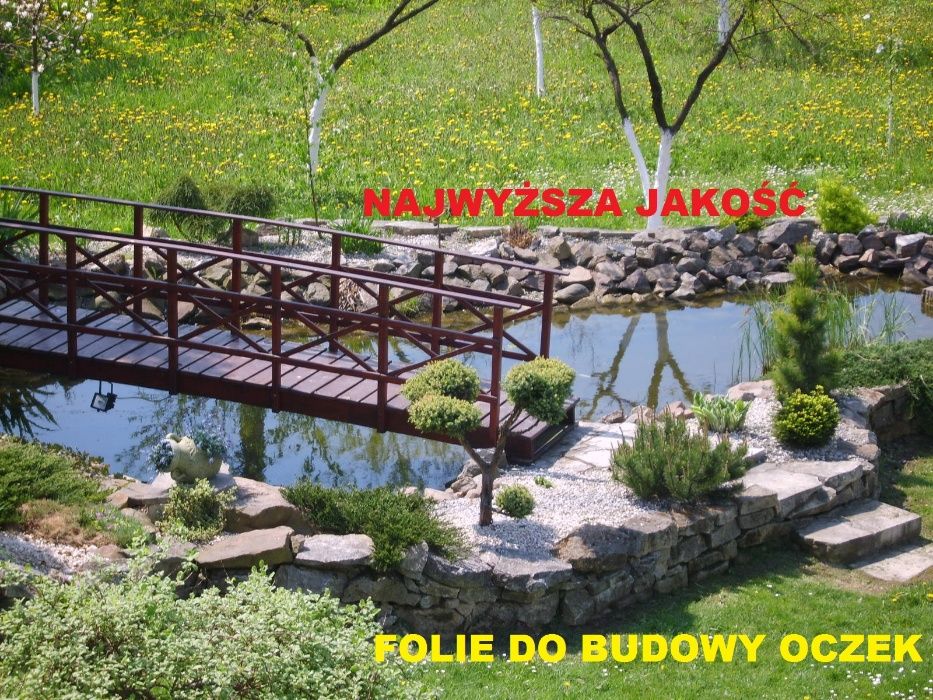 folia do oczek wodnych,oczka wodne 6 i 8m.szer.czarna