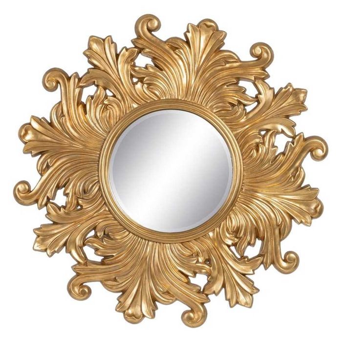 Espelho dourado novo, nuca usado. Medidas: 114 X 4,50 X 114 CM