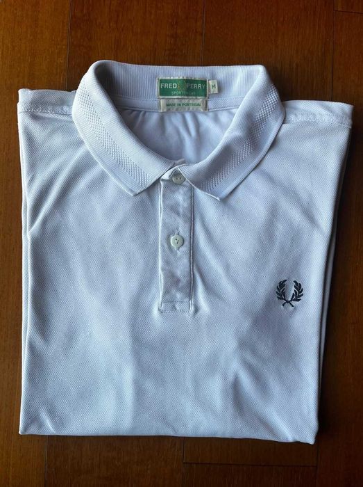 Pólo branco da Fred Perry - Homem - Tamanho M