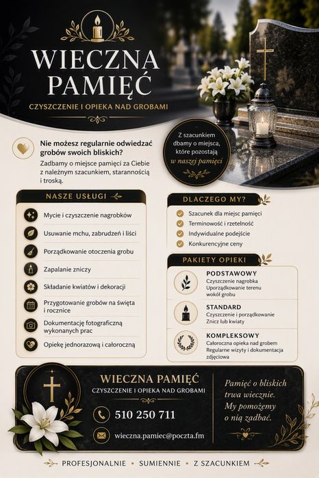 Wieczna Pamieć czyszczenie i opieka nad grobami