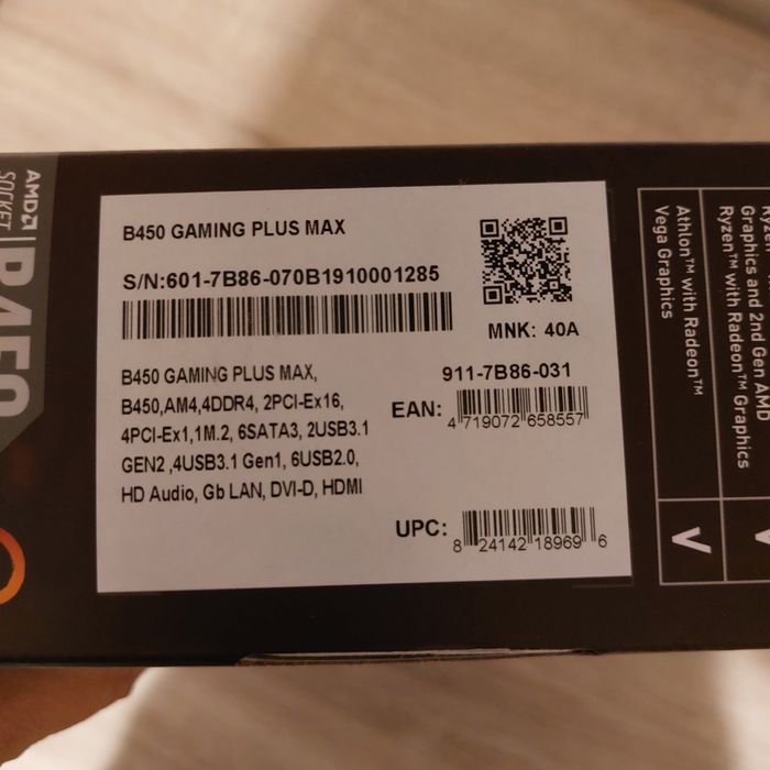 Płyn główna MSI B450 Gaming Plus Max