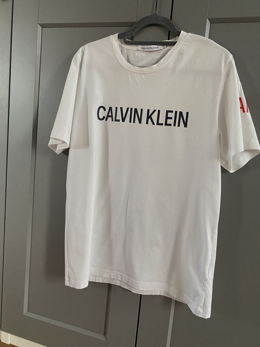 Nowy męski t-shirt bawełniany Calvin Klein rozm.L