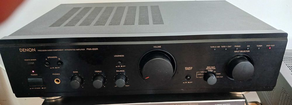 Amplificador de áudio Denon PMA-655R estéreo