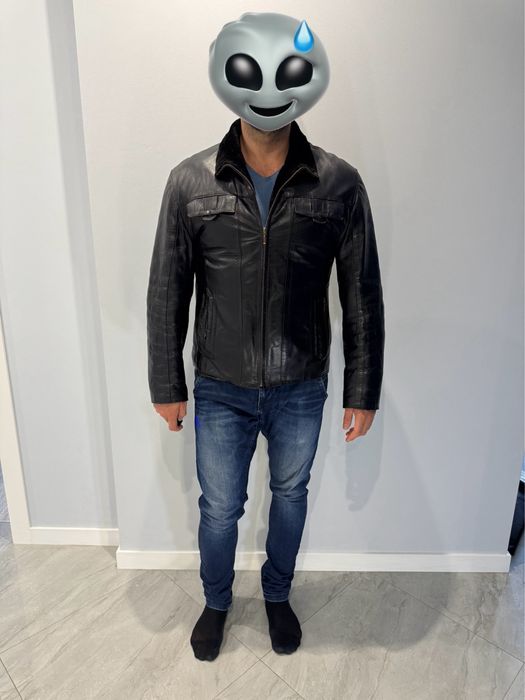 Стильная кожаная Дублёнка