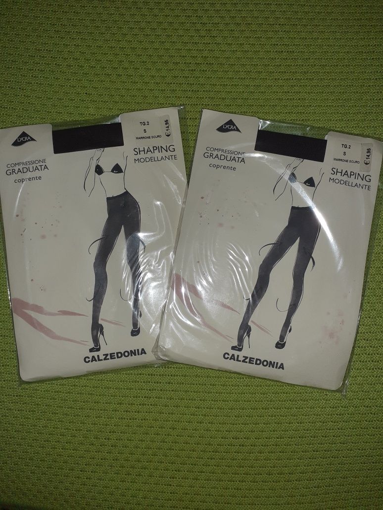 Lote de 2 collants castanhos da calzedonia. Tamanho 2 Odivelas • OLX  Portugal