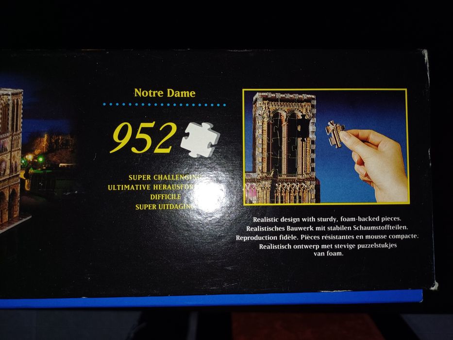 Puzzle 3D Notre Dame Paris 952 Peças