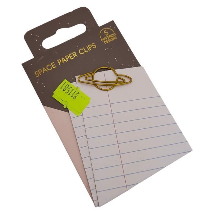 Spinacze do Papieru Ozdobne Metalowe 5szt Kosmos