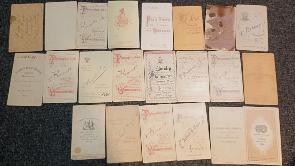 Stare zdjęcia do 1900 r. 22 szt.