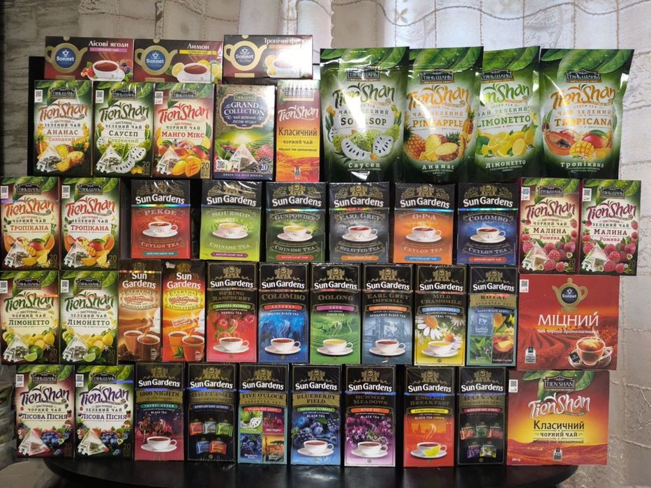 Чай чорний/зелений Сонет Сан гарденс Тянь-шань