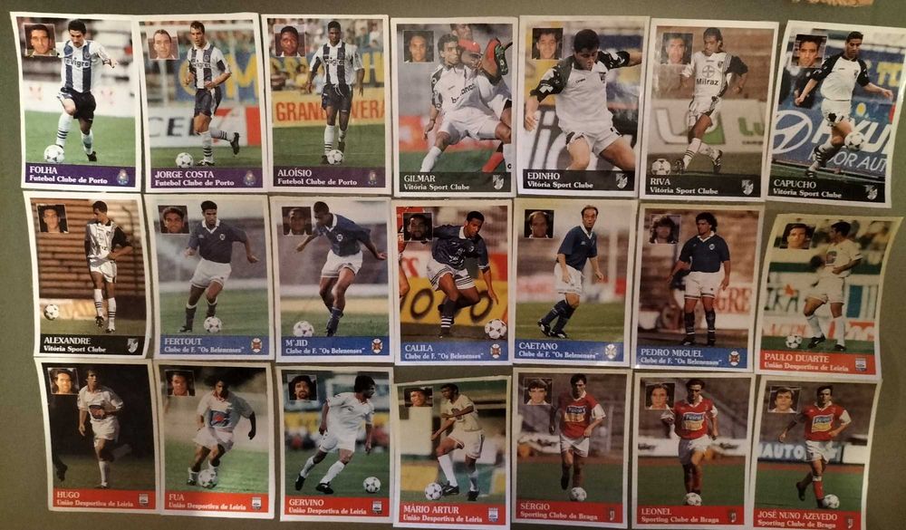 Lotes de cromos "Futebol 96/97" (listas nas últimas fotos)