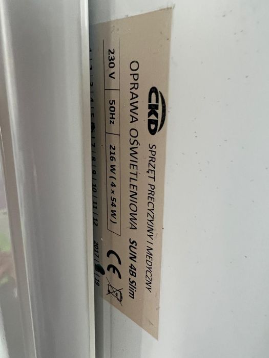 Profesjonalne lampy medyczne CKD – 4x54W