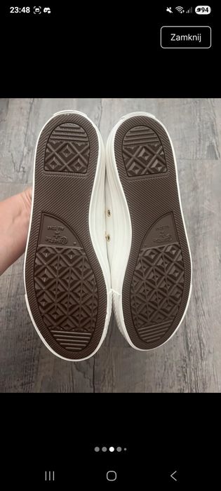 Nowe  białe trampki Converse 37