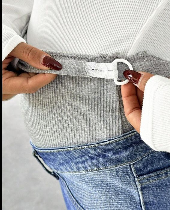 Spodnie ciążowe bawełniane