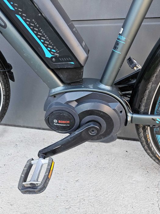 Rower elektryczny Riverside i Univega, Silnik Bosh Performance Line, niski przebieg