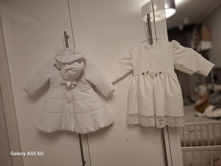 Ubranko na chrzest dla dziewczynki