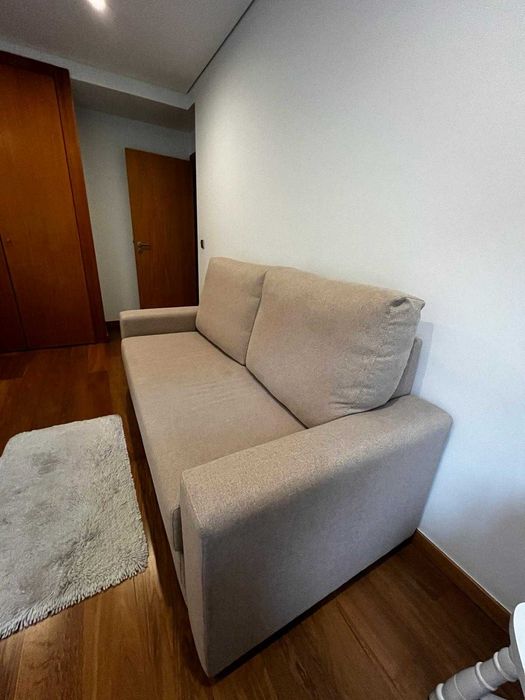 Sofá Cama Novo (Cor Bege)