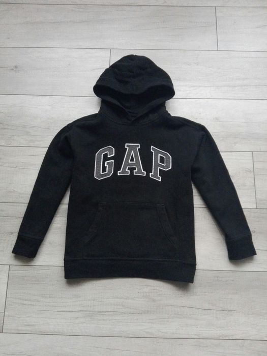Gap oryginalna czarna bluza kangurka rozm 140-146
