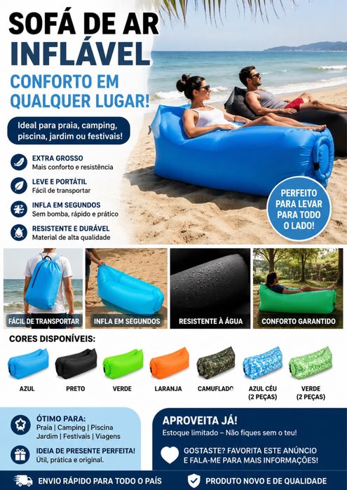 Sofa proprio de insuflar