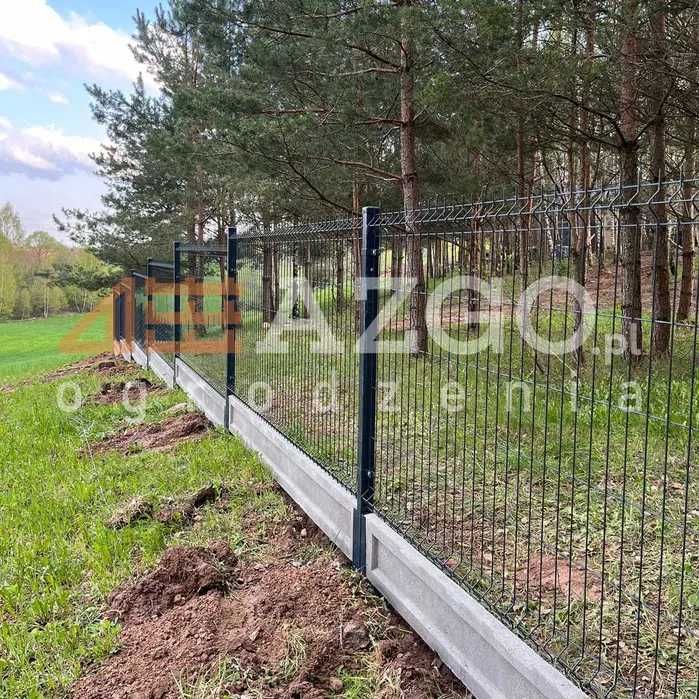 Ogrodzenie Panelowe 3D 2D z Paneli Słupki siatka 3D płyta betonowa